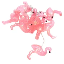 Konstsmide lyskæde, batteri, flamingo