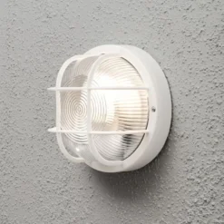 Konstsmide Mantova udendørs skotlampe, hvid