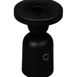 Konstsmide Nantes genopladelig bordlampe med lysestage holder, sort