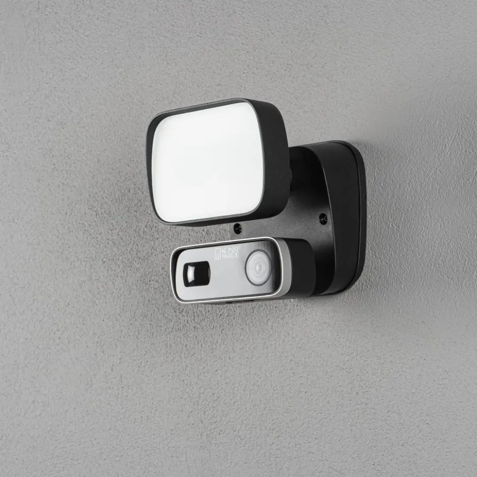 Konstsmide Smartlight udendørs væglampe med kamera, 10W