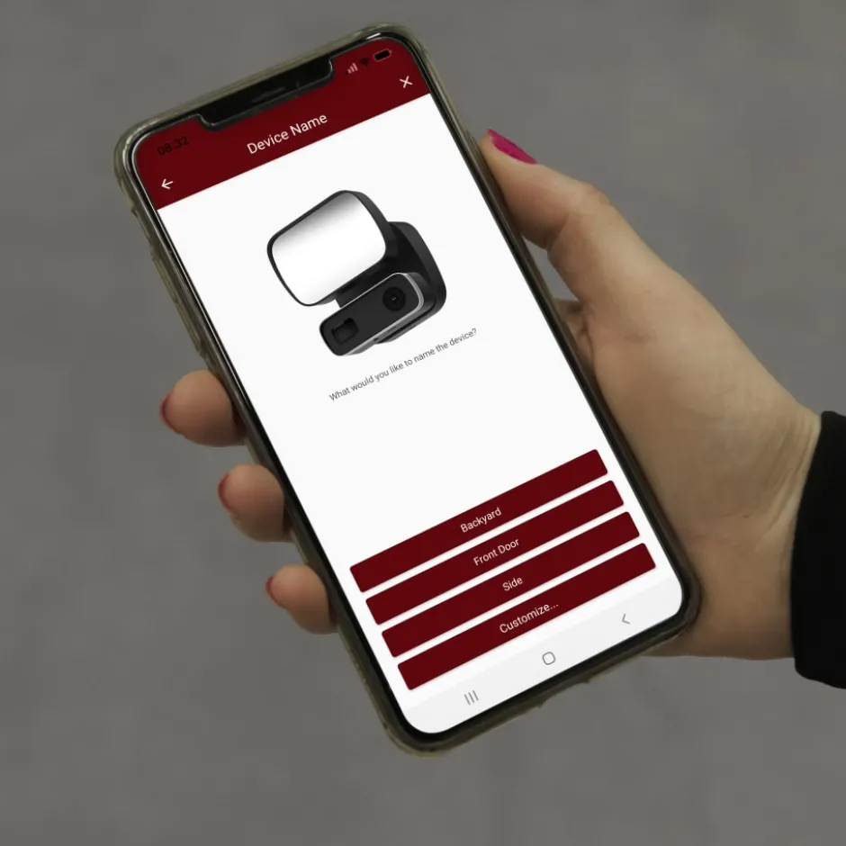 Konstsmide Smartlight udendørs væglampe med kamera, 10W