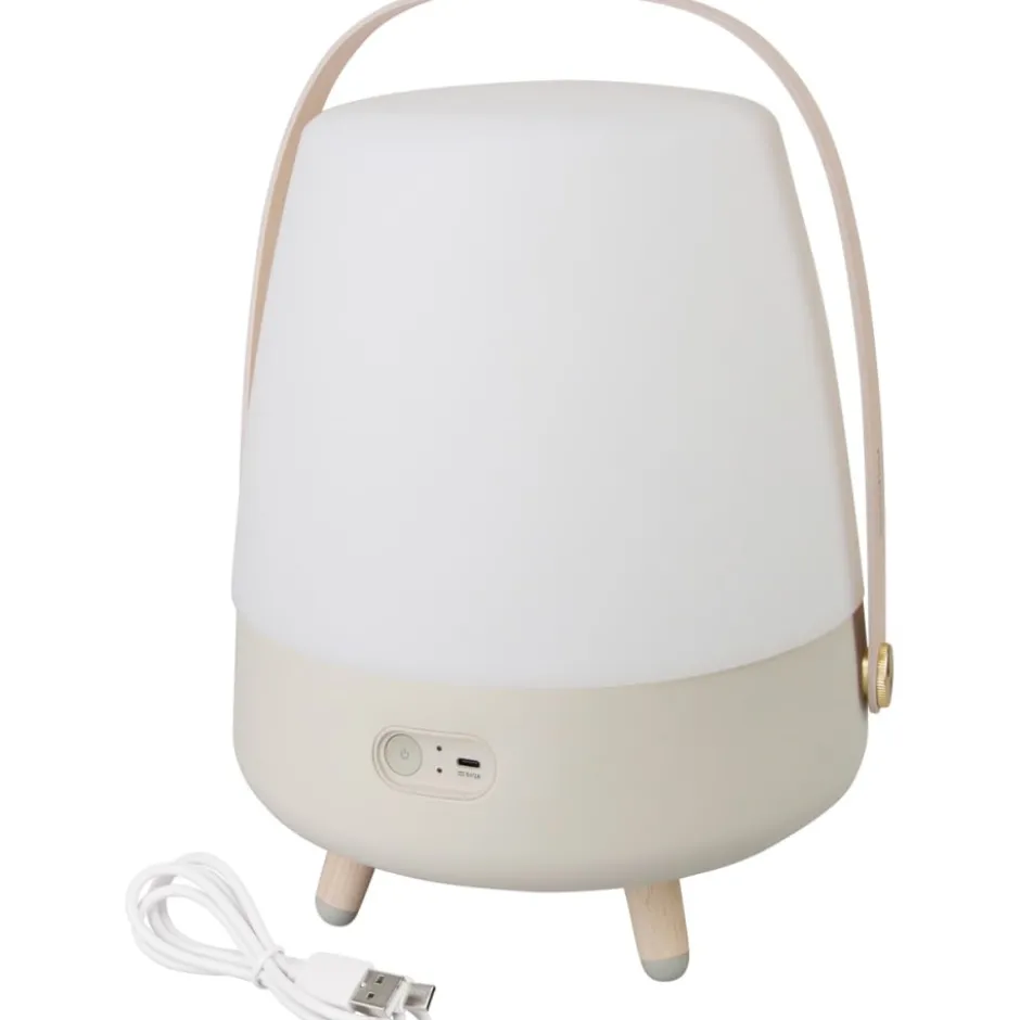 Kooduu Lite Up Play genopladelig lampe med højtaler, beige