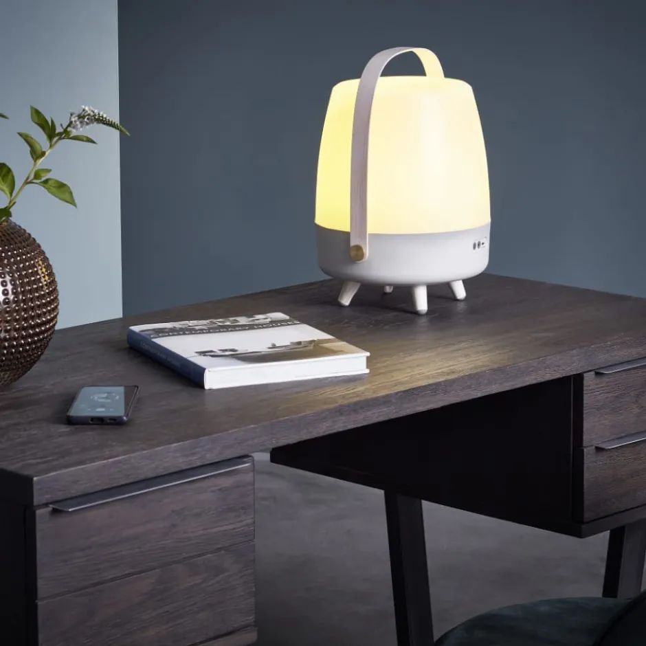 Kooduu Lite Up Play genopladelig lampe med højtaler, beige