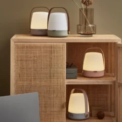 Kooduu Lite Up Play genopladelig lampe med højtaler, beige