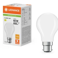 Ledvance B22D standardpære, 2700K, 5,9W