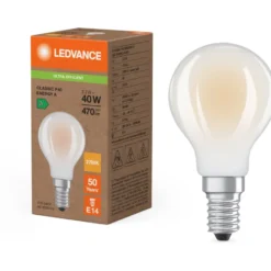 Ledvance Classic E14 kronepære, 2700K, 2,2W