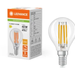 Ledvance Classic E14 kronepære, 2700K, 3,4W