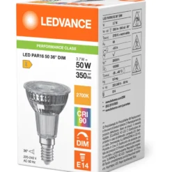 Ledvance Classic E14 spotpære, 2700K, 3,7W