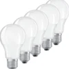 Ledvance Classic E27 standardpære, 2700K, 8,5W, 5-pak