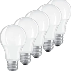 Ledvance Classic E27 standardpære, 2700K, 8,5W, 5-pak