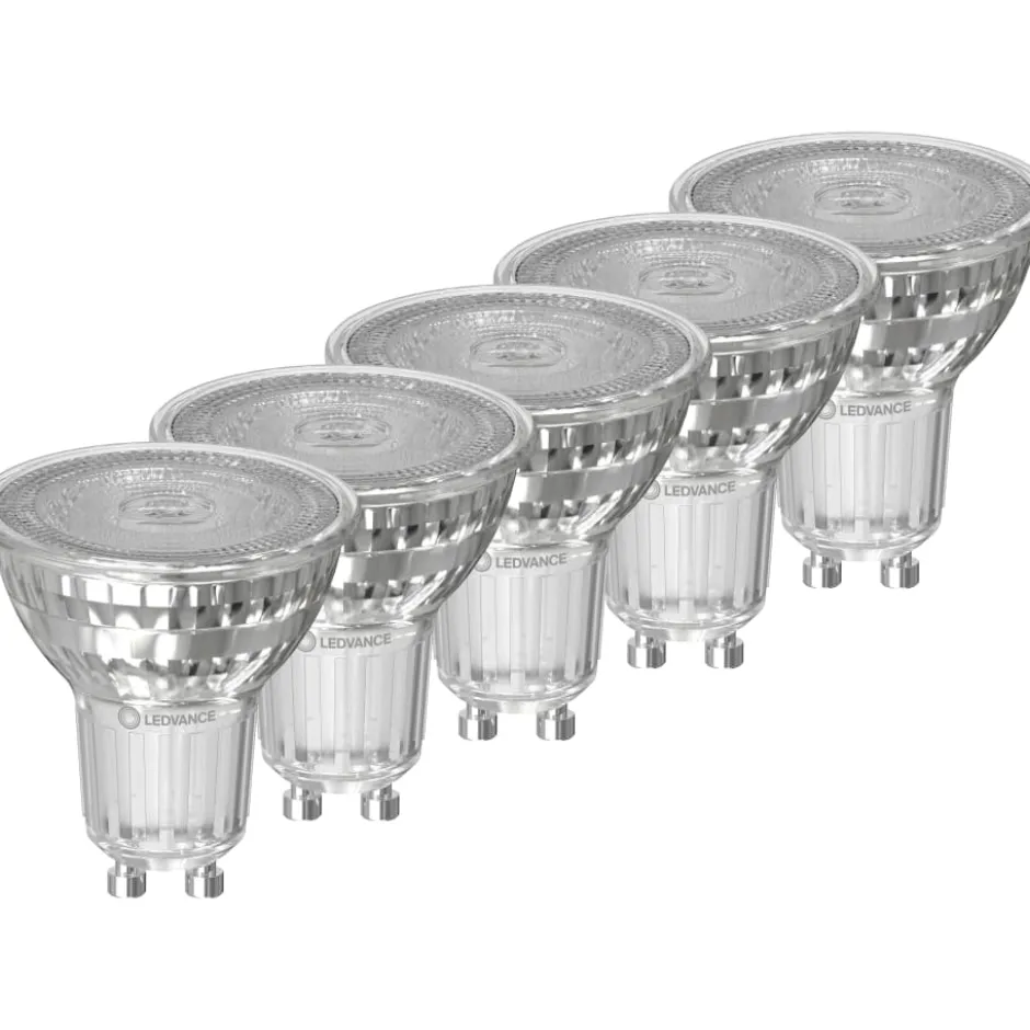 Ledvance Classic GU10 spotpære, 5 stk, 4000K, 3,7W