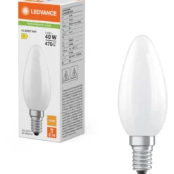 Ledvance E14 kertepære, 2700K, 3,4W