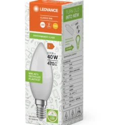 Ledvance E14 kertepære, 2700K, 4,9W