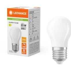 Ledvance E27 kronepære, 2700K, 1,8W