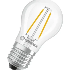 Ledvance E27 kronepære, 2700K, 1W
