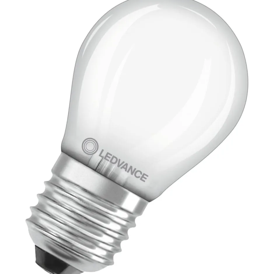Ledvance E27 kronepære, 2700K, 2,5W