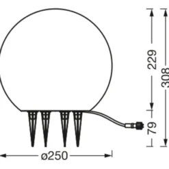 Ledvance Endura Hybrid Ball solcelle bedlampe