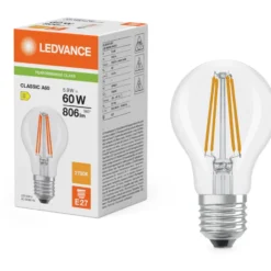 Ledvance E27 standardpære, 2700K, 5,9W