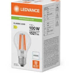 Ledvance E27 standardpære, 4000K, 11W