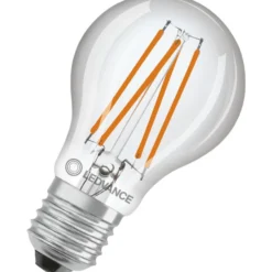 Ledvance E27 standardpære med skumringssensor, 2700K, 7,3W