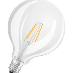 Ledvance Parathom E27 globepære, 2700K, 4W, Ø12,5 cm