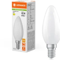 Ledvance Parathom E14 kertepære, 2700K, 4,8W