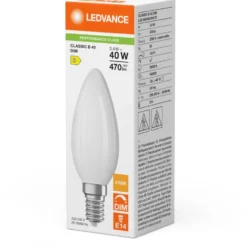 Ledvance Parathom E14 kertepære, 2700K, 4,8W