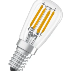 Ledvance Parathom E14 køleskabspære, 2700K, 2,8W