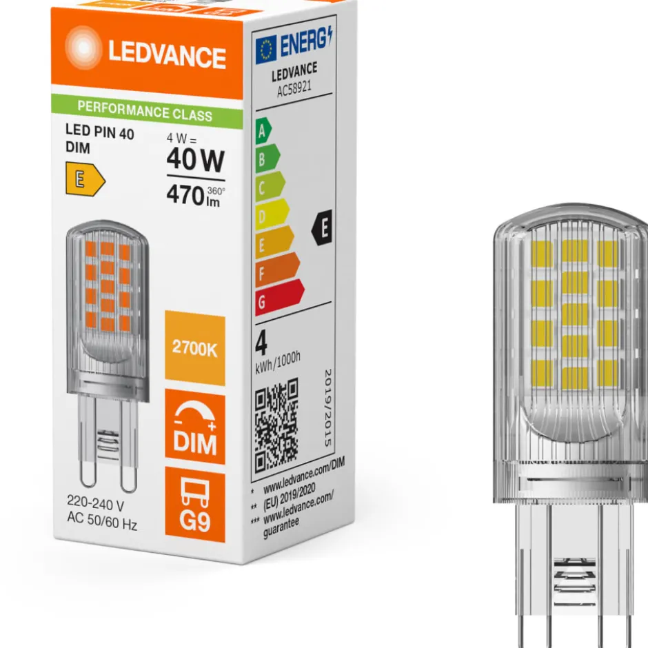 Ledvance Parathom G9 stiftpære, 2700K, 4W