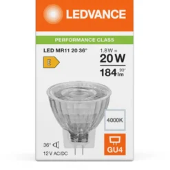 Ledvance Parathom GU4 pære, 4000K, 2,5W