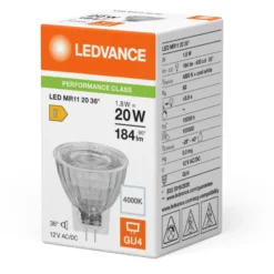 Ledvance Parathom GU4 pære, 4000K, 2,5W