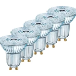 Ledvance Parathom GU10 spotpære, 3000K, 3,7W, 5-pak