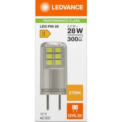 Ledvance Parathom GY6,35 stiftpære, 2700K, 2,6W