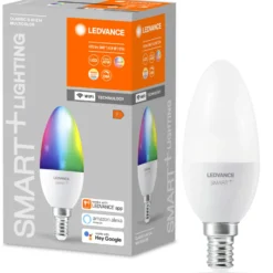Ledvance Smart+ Wifi E14 kertepære, 2700K-6500K, 4,9W