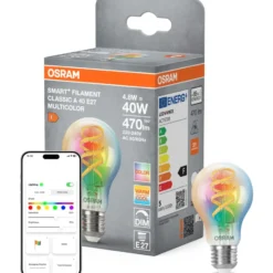 Ledvance Smart+ Wifi E27 standardpære, 2700K, 4,5W