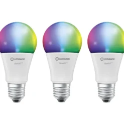 Ledvance Smart+ Wifi E27 standardpære, 2700K-6500K, 9W, 3-pak