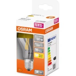 Ledvance Star E27 standardpære med topforsejling, 2700K, 7W