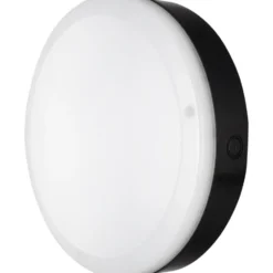 Ledvance Surface Bulkhead udendørs væglampe, sort, 4000K, Ø25 cm