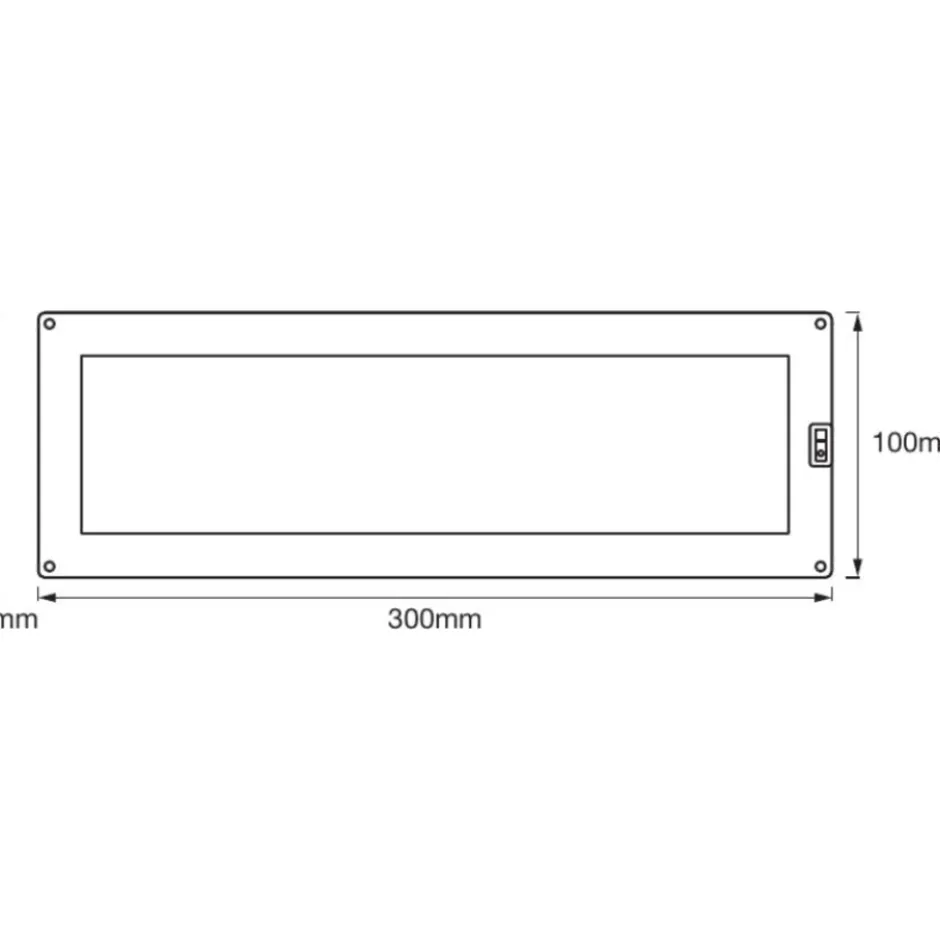 Ledvance underskabsbelysning, sensor, 30x10 cm, 1 stk