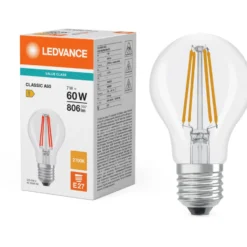 Ledvance Value E27 standardpære, 2700K, 7W