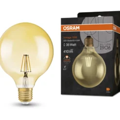 Ledvance Vintage 1906 E27 globepære, 2400K, 4W