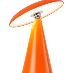 Leitmotiv Phoebe genopladelig bordlampe, orange