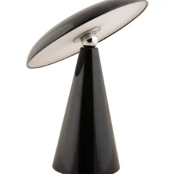 Leitmotiv Phoebe genopladelig bordlampe, sort