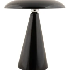 Leitmotiv Phoebe genopladelig bordlampe, sort