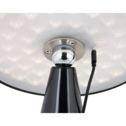 Leitmotiv Phoebe genopladelig bordlampe, sort