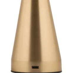Leitmotiv Rachel genopladelig bordlampe, messing