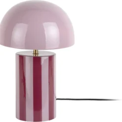 Leitmotiv Rayado bordlampe, stribet lilla