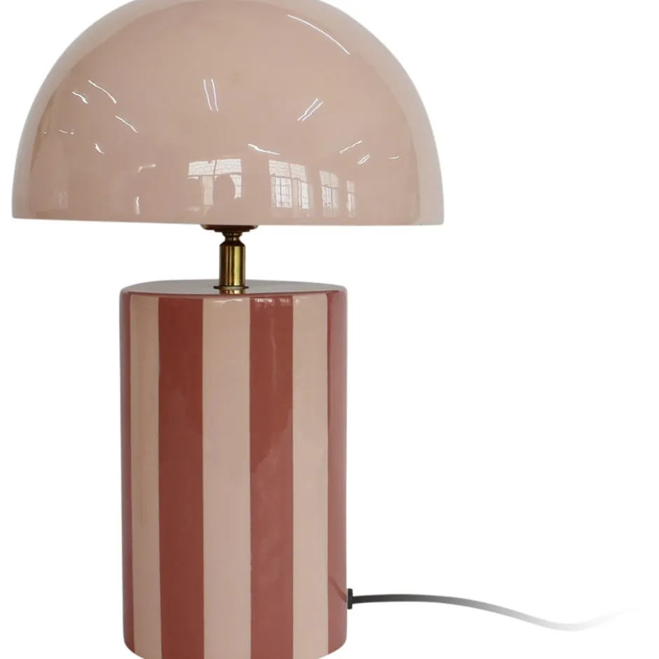 Leitmotiv Rayado bordlampe, stribet rosa