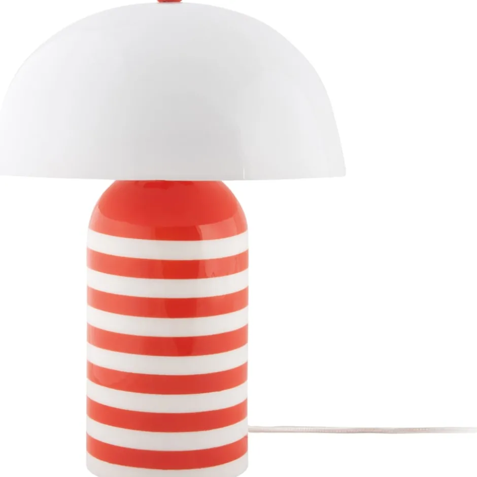 Leitmotiv Rayado Retro bordlampe, stribet orange