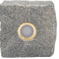 Light By Juhl chaussesten med Cosmos spot, 9x9 cm, messing